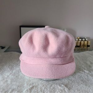 Pink wool Kangol Paper boy cap